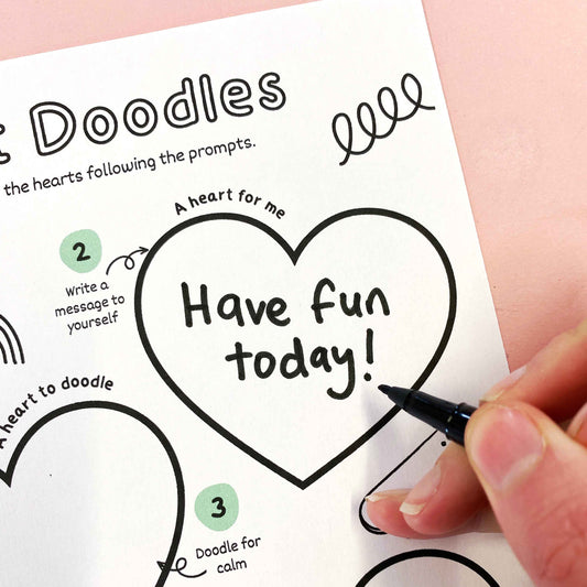 heart patch doodle activity