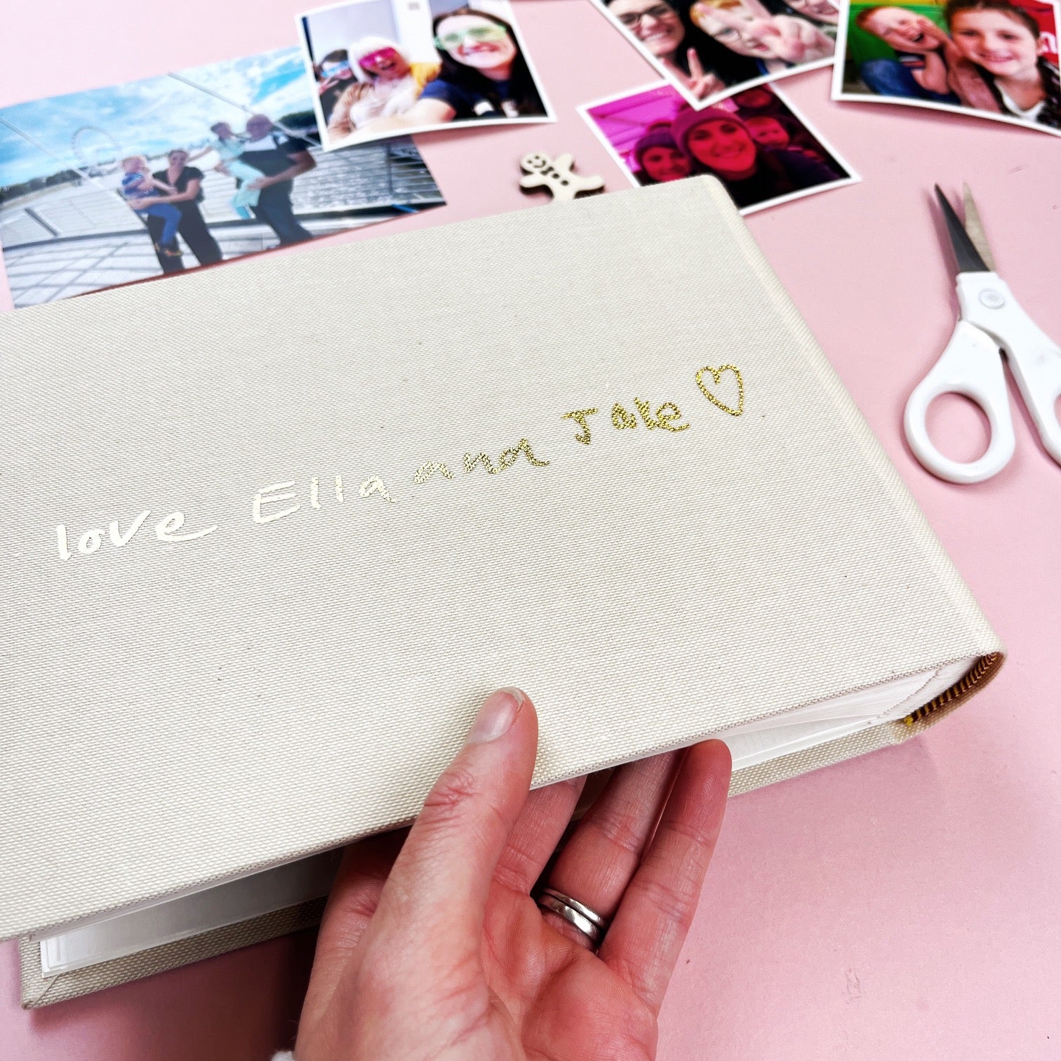 childrens handwriting photo album