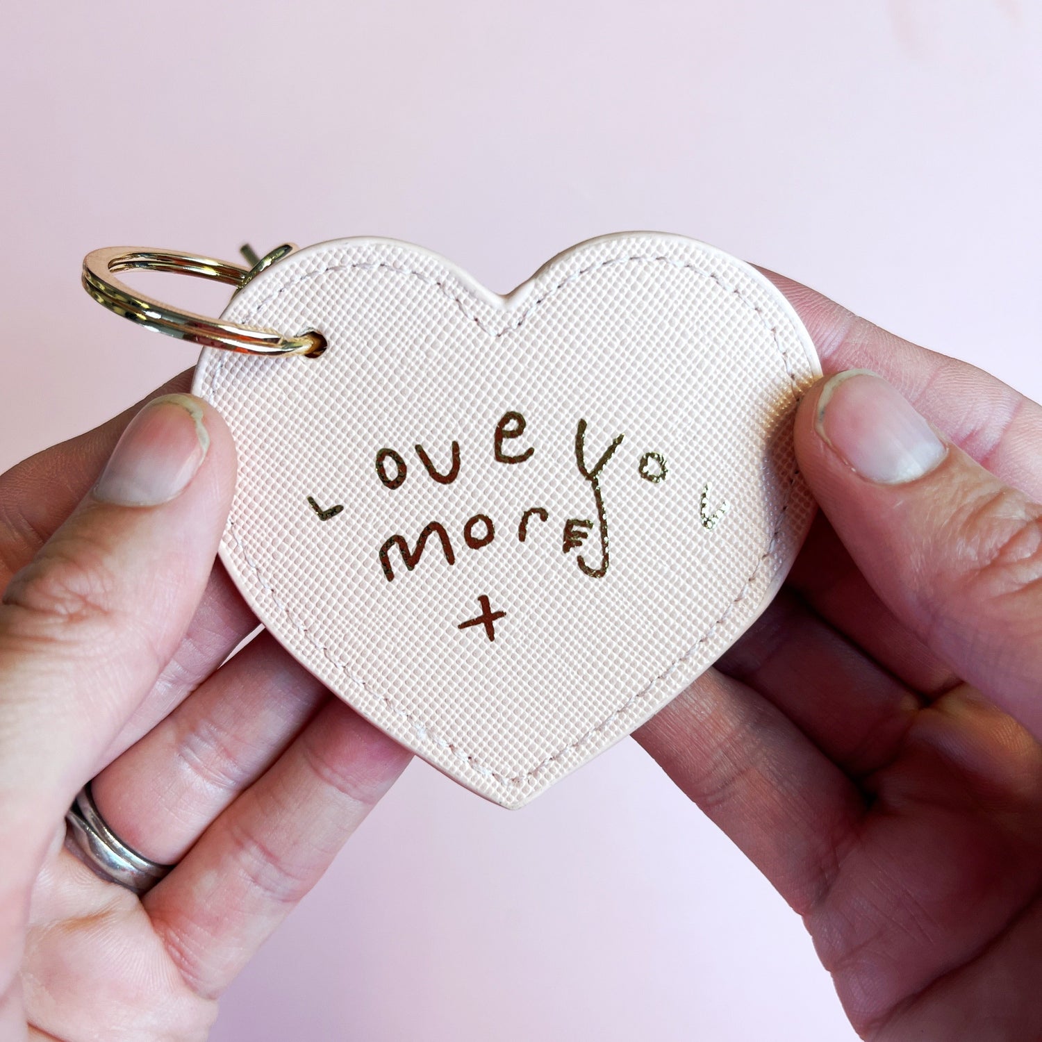 personalised handwriting keyring mothers day gift