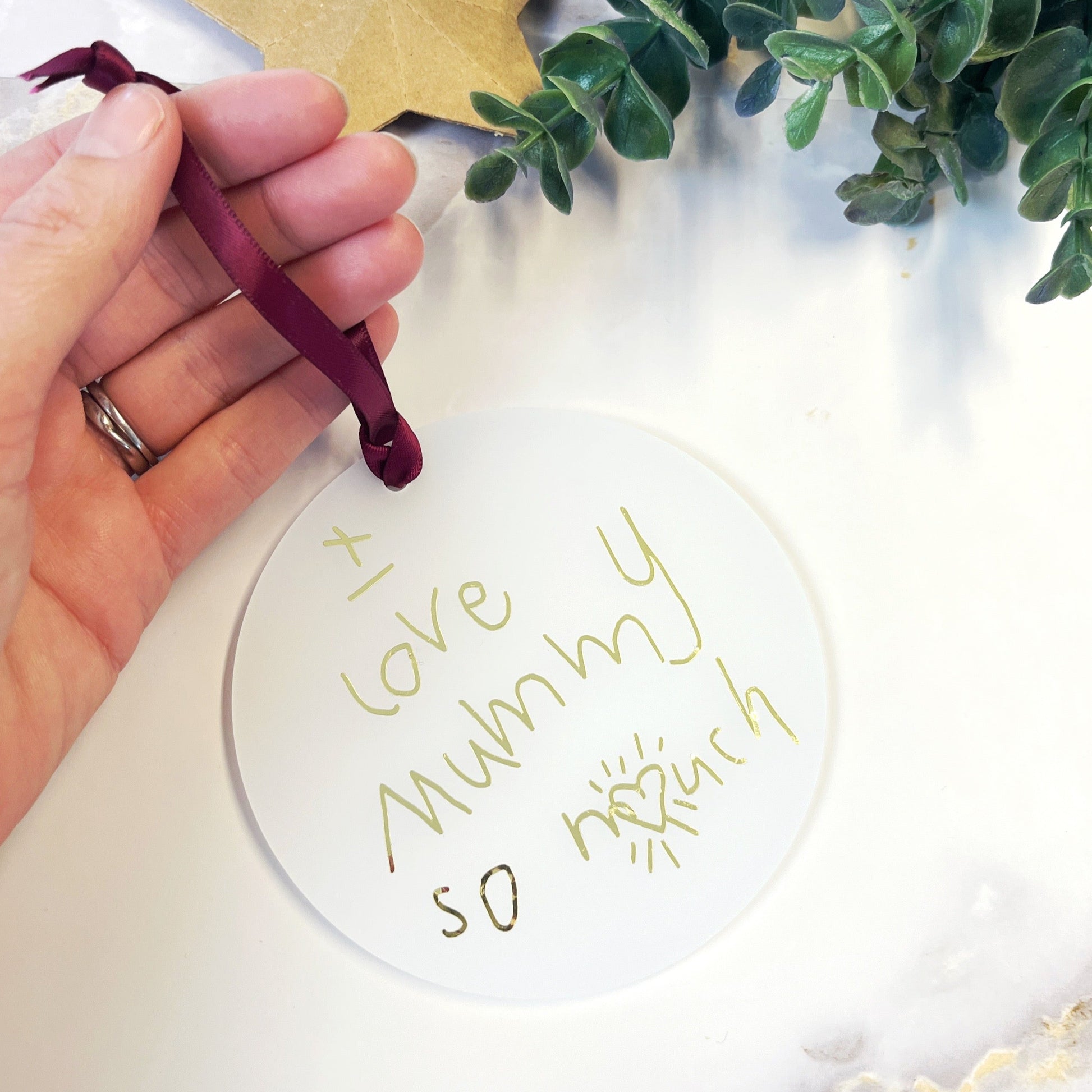 mummy christmas bauble