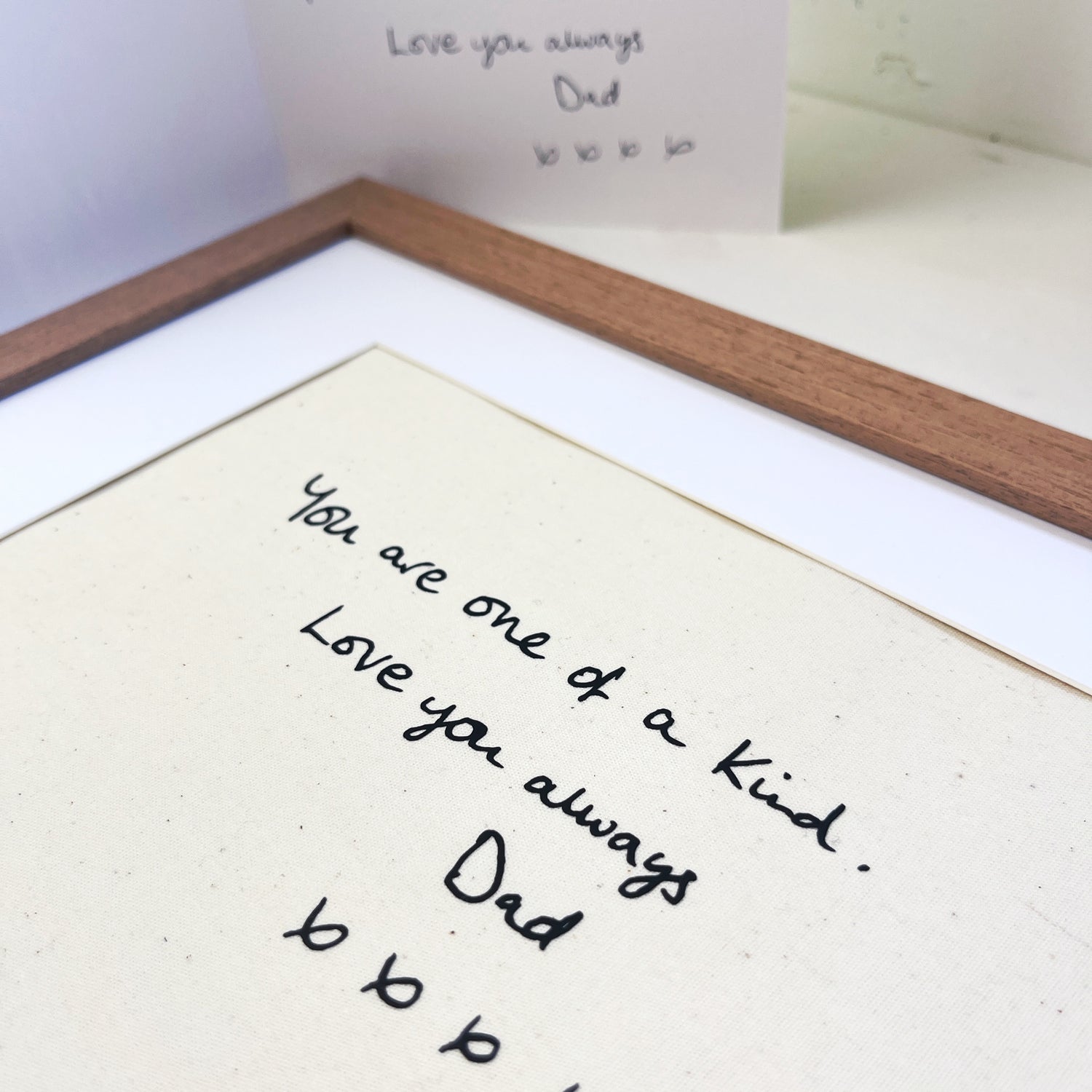 in memory fathers day dad handwriting print