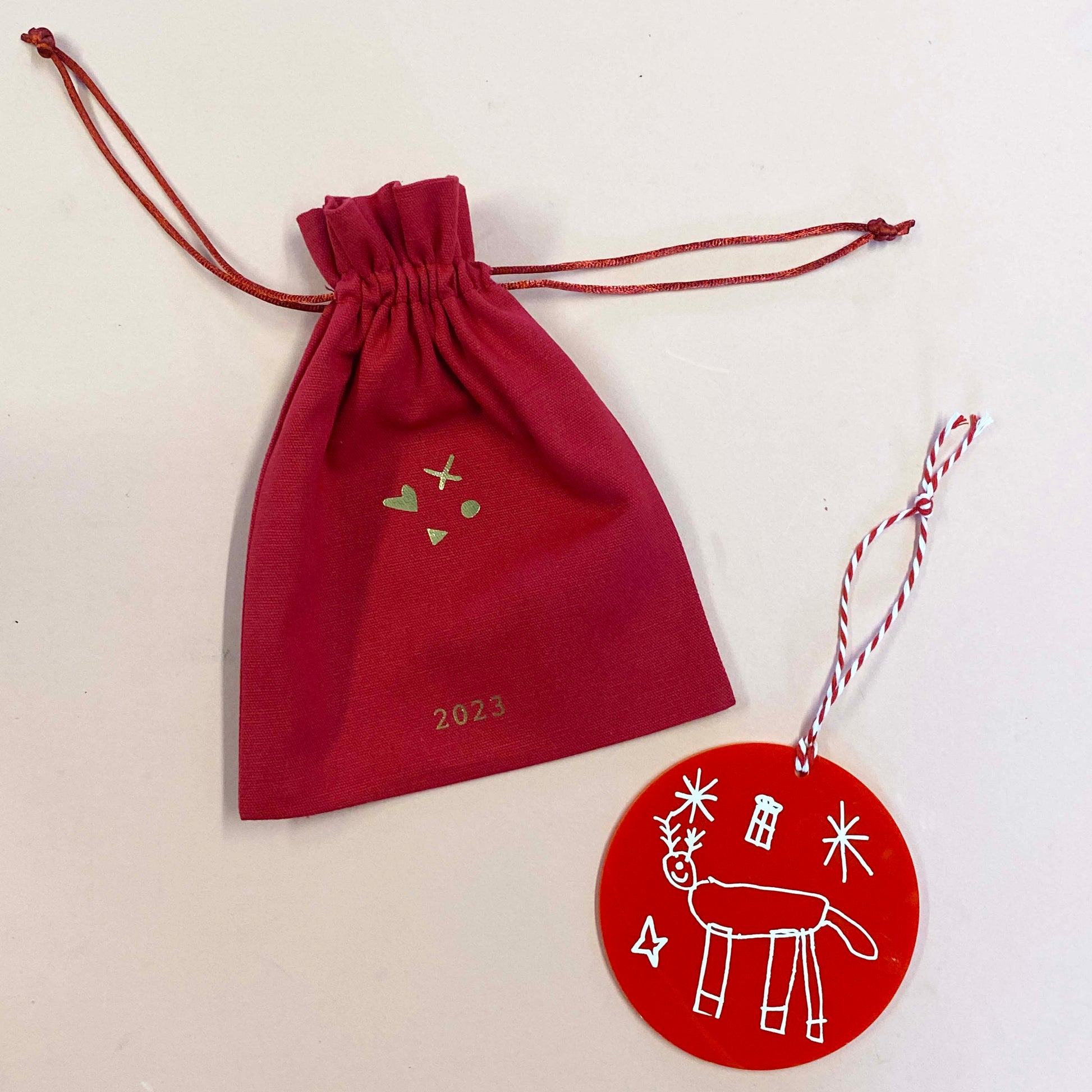 childrens artwork christmas decoration