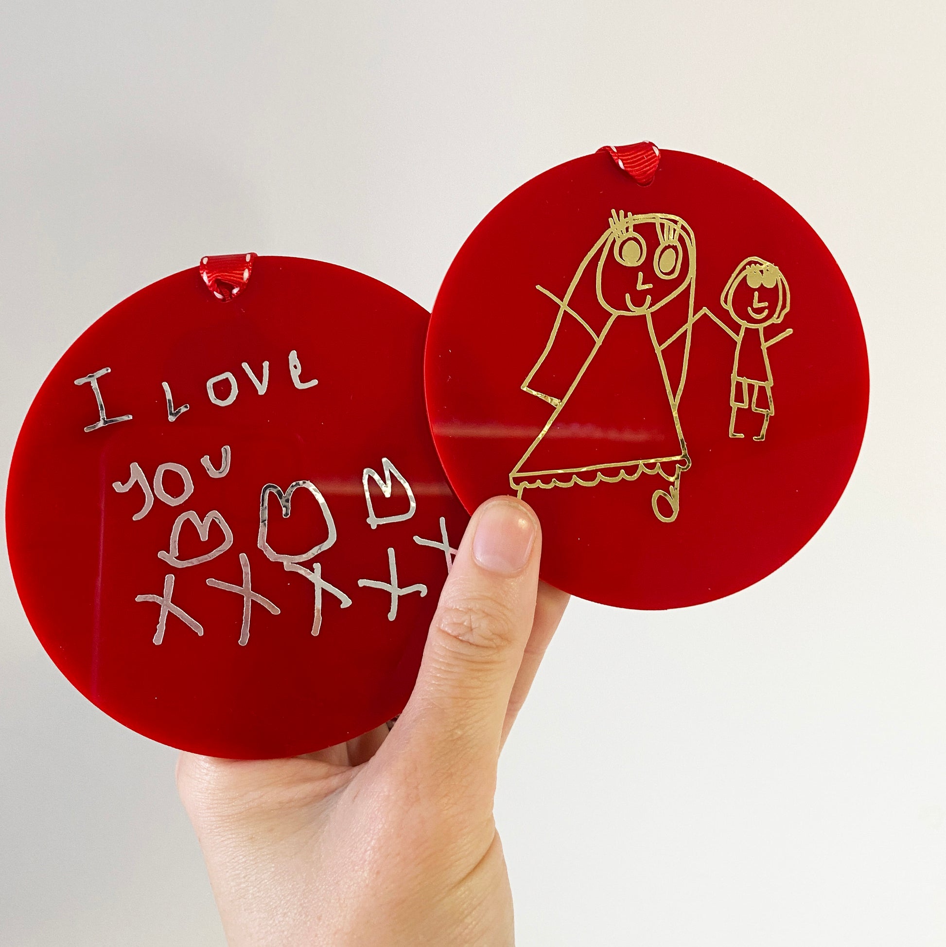 personalised drawing Christmas bauble