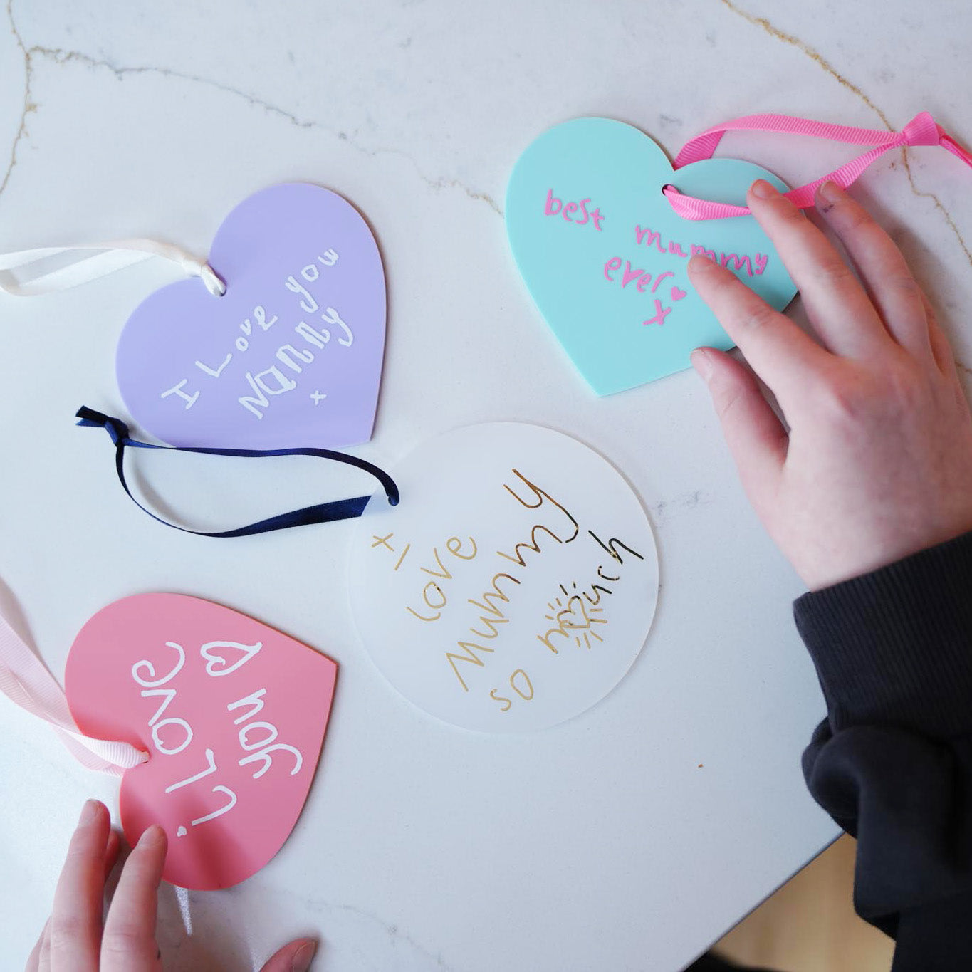mothers day gift with Childs own handwriting