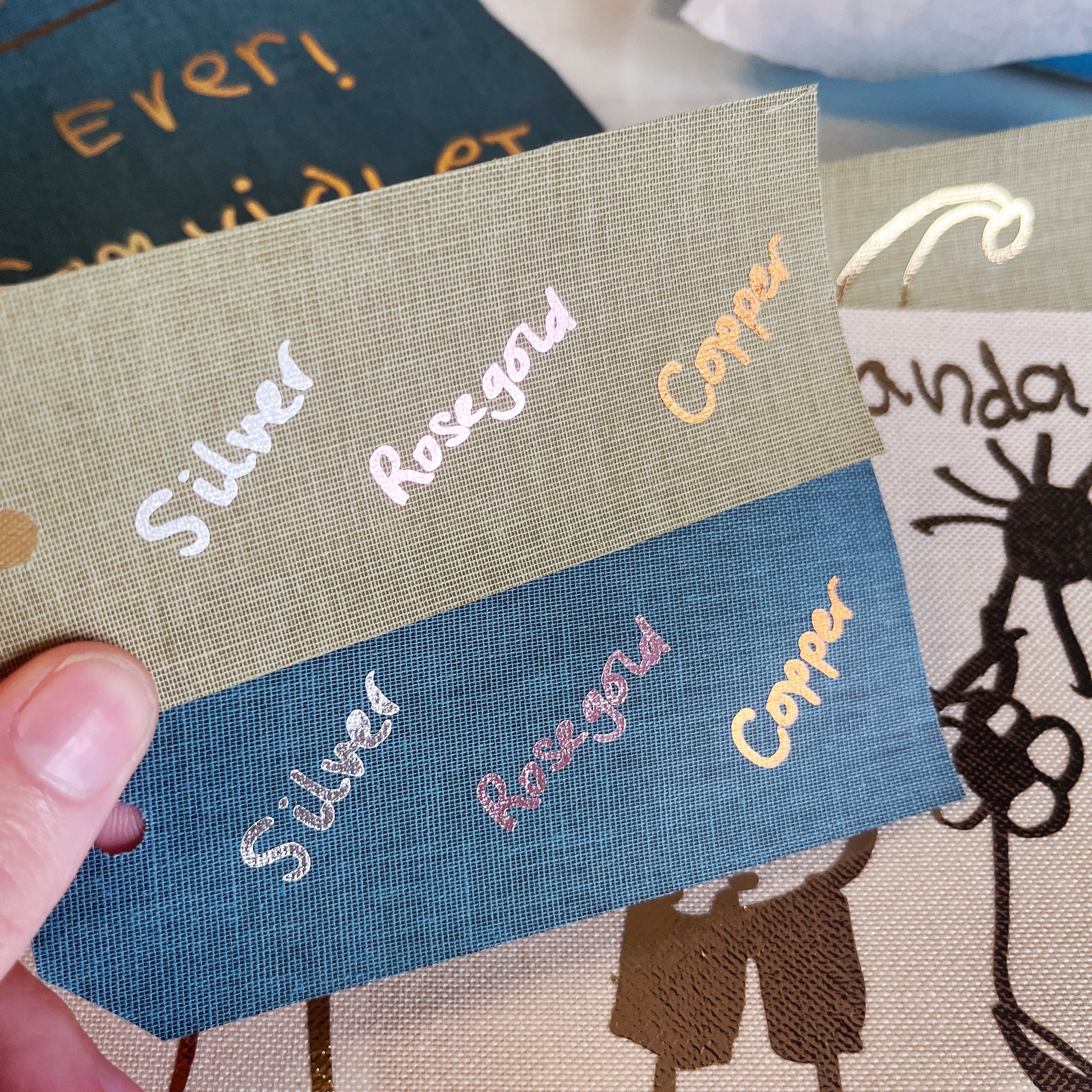 photo album personalised with actual handwriting