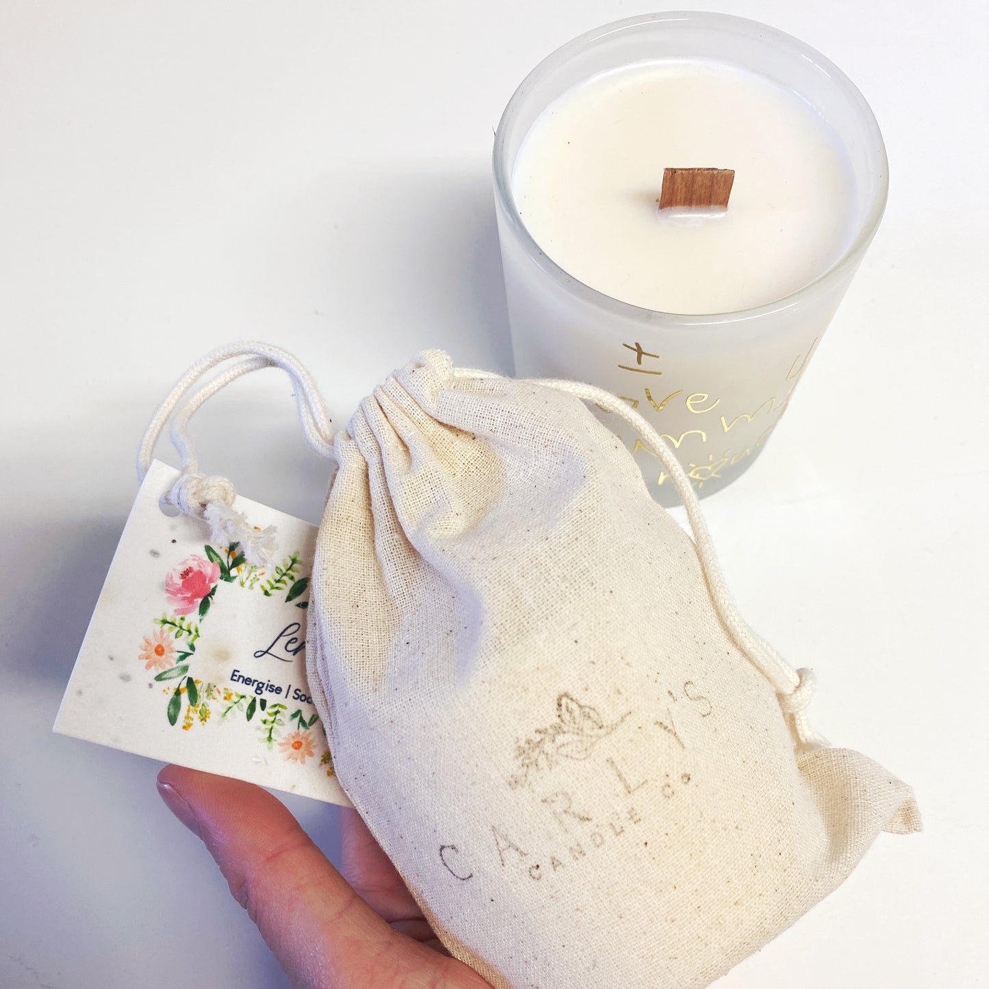 wood wick candle