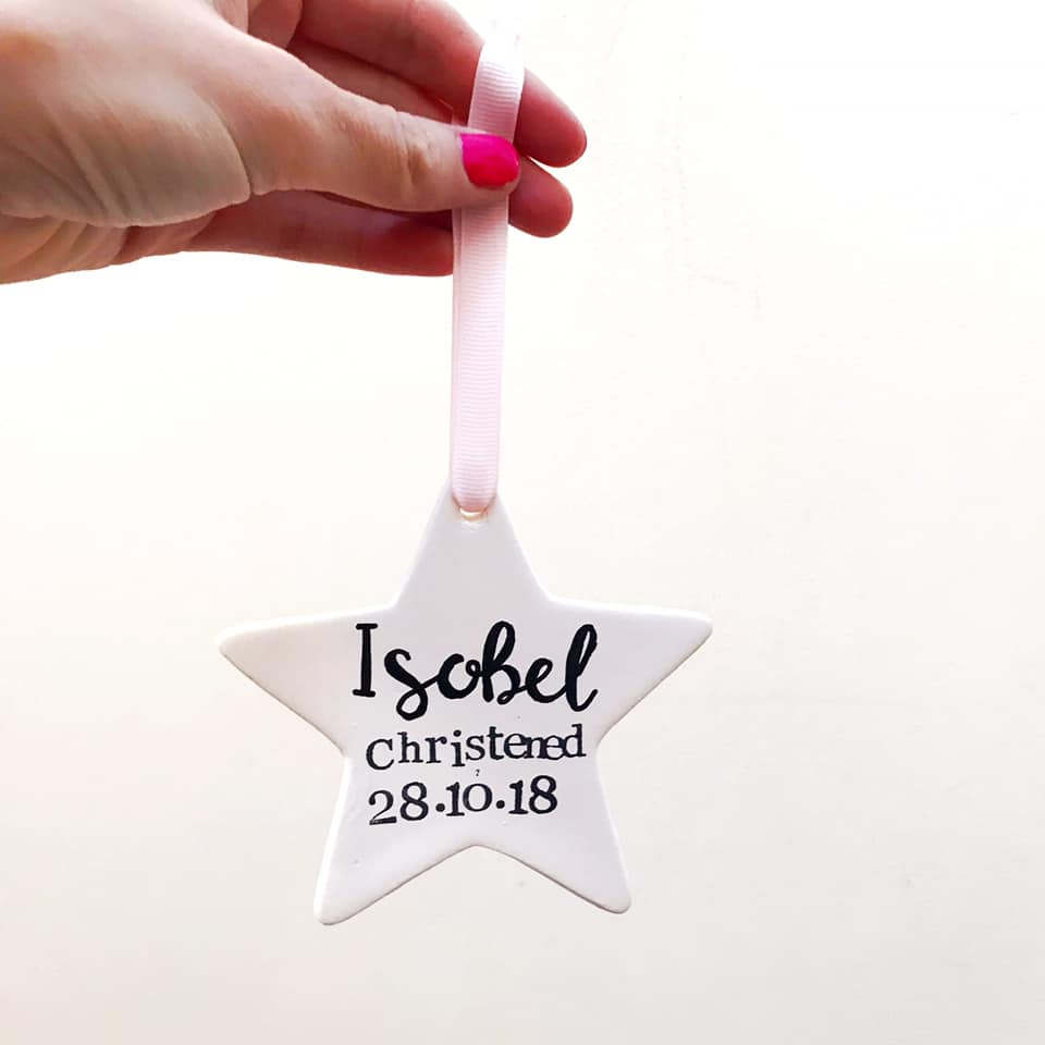 Personalised Ceramic Occassion Star