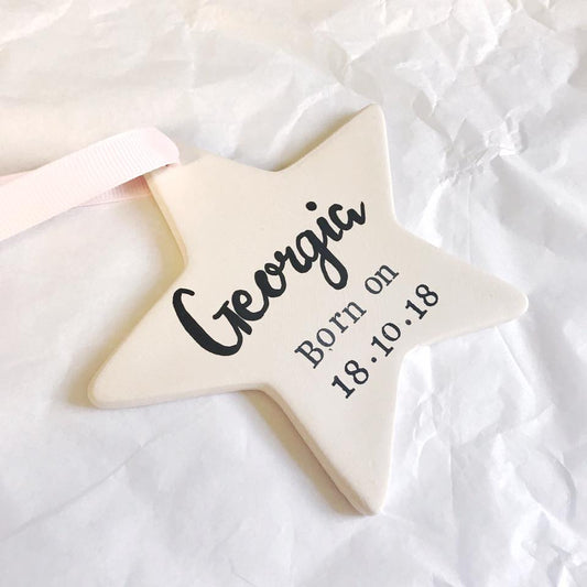 Personalised Ceramic Occassion Star