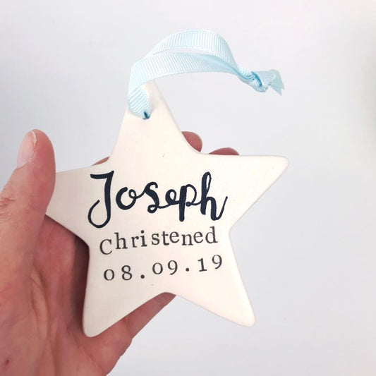 Personalised Ceramic Occassion Star