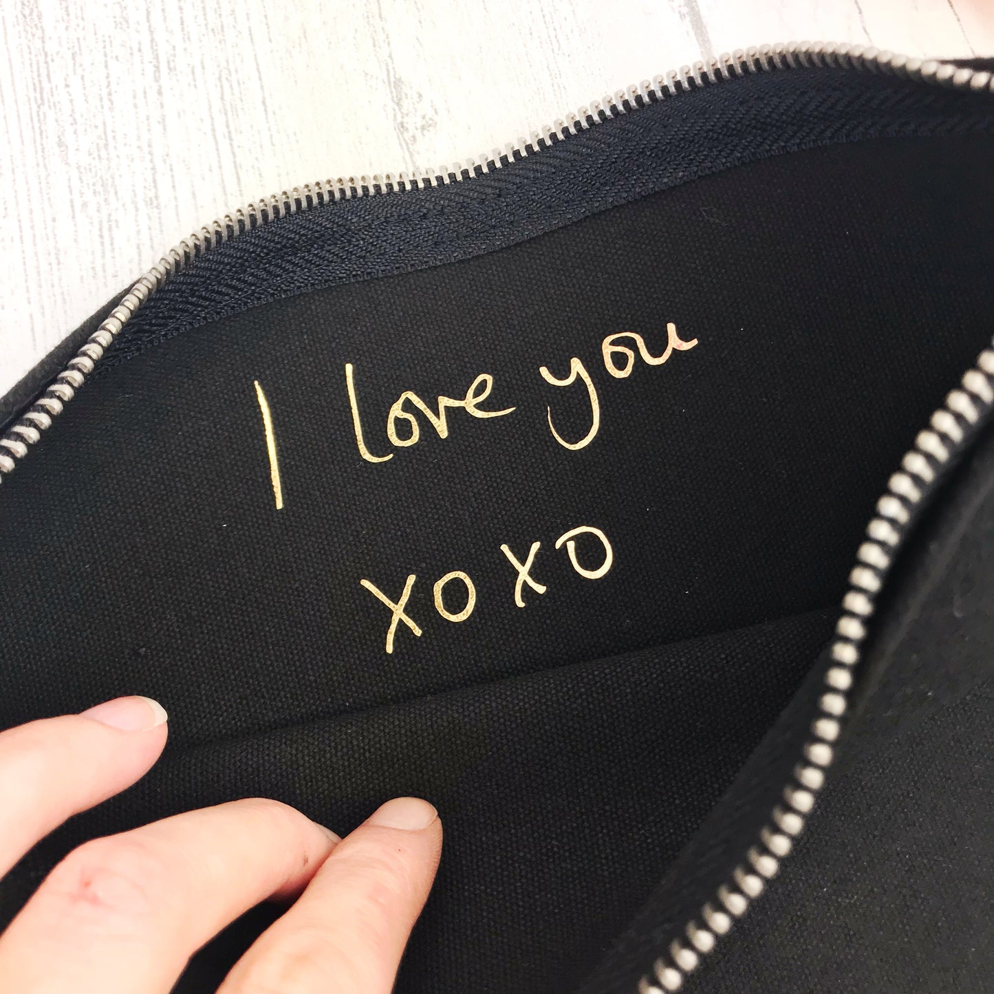 Secret Message Make Up Bag