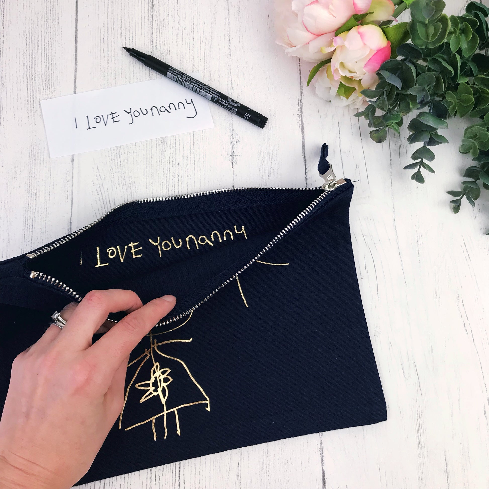 Secret Message Make Up Bag