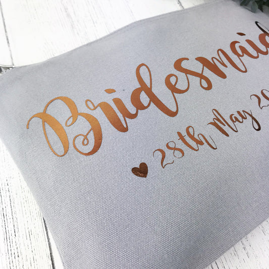 bridesmaid make up bag