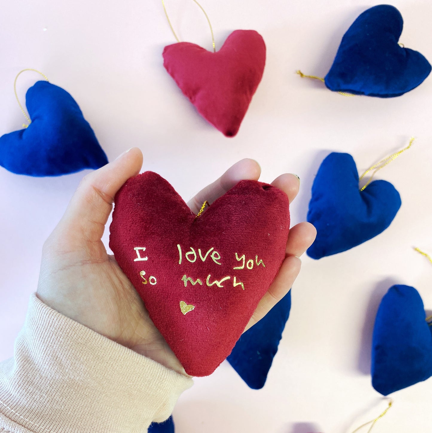 handwriting heart decoration