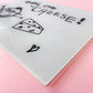 childrens drawing glass chopping board