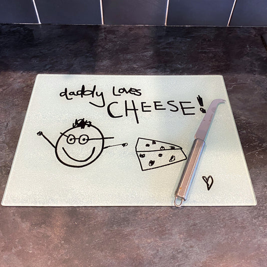childrens drawing chopping board