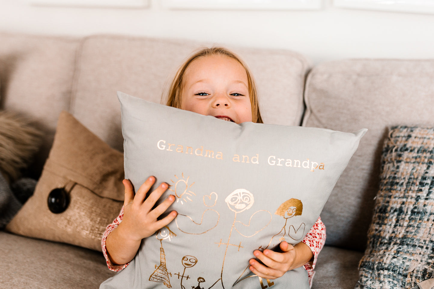 children's drawing cushion -Grandparents