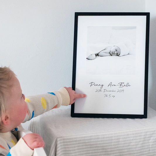 Personalised Baby Photo Print