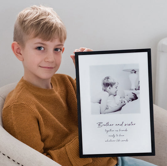 Brother and Sister Photo Print