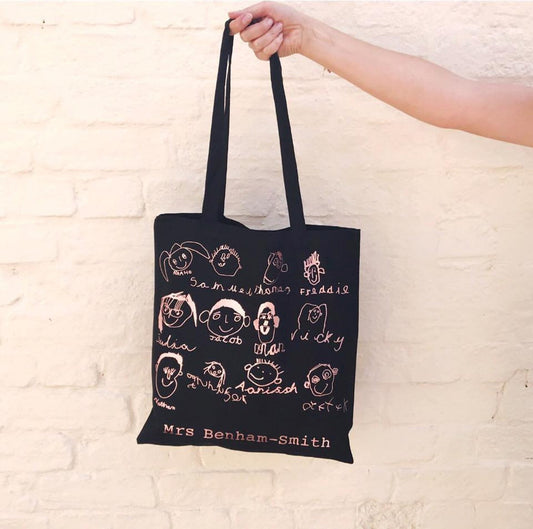 Whole Class Gift; Children's Drawing Teacher Tote Bag