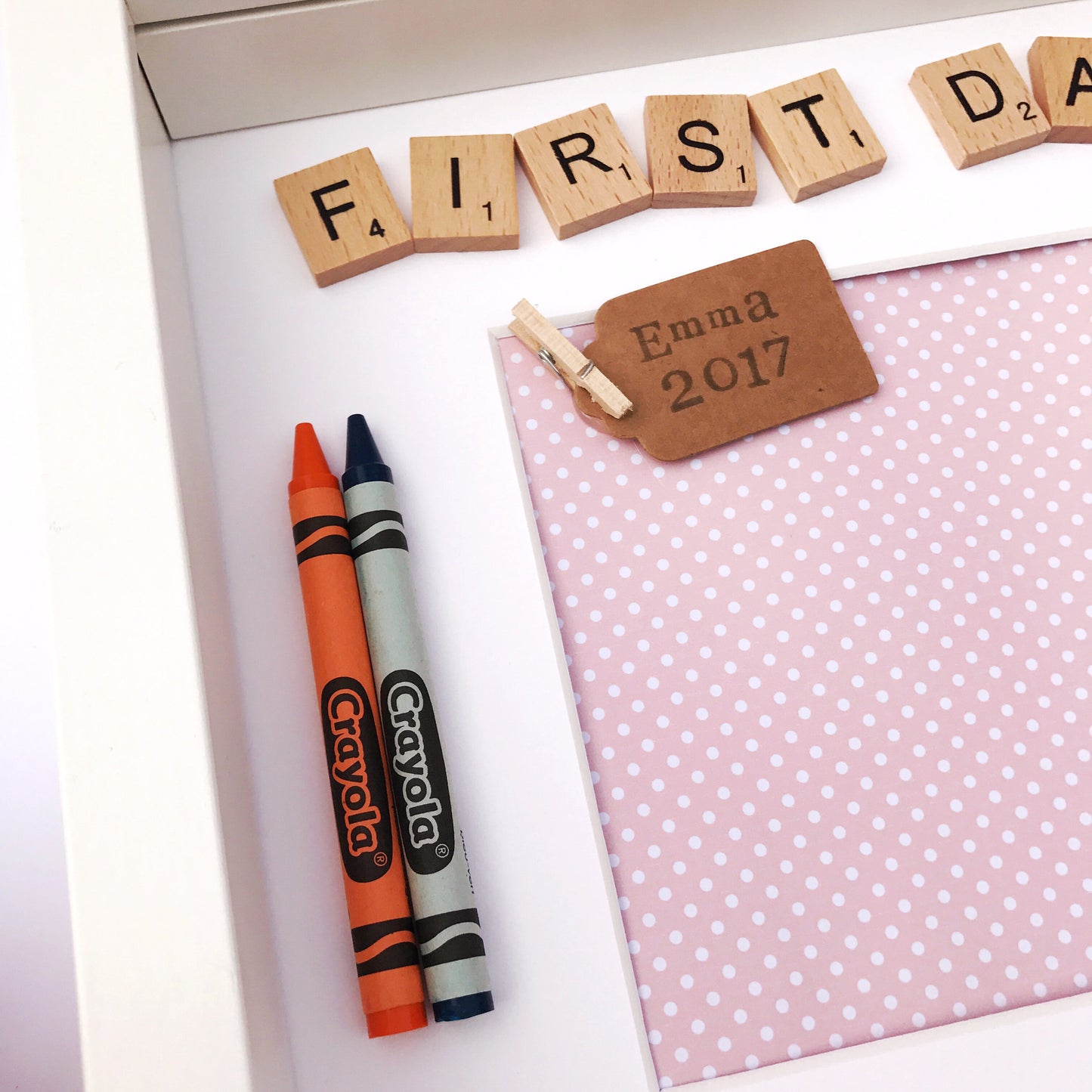 first day of school photo frame