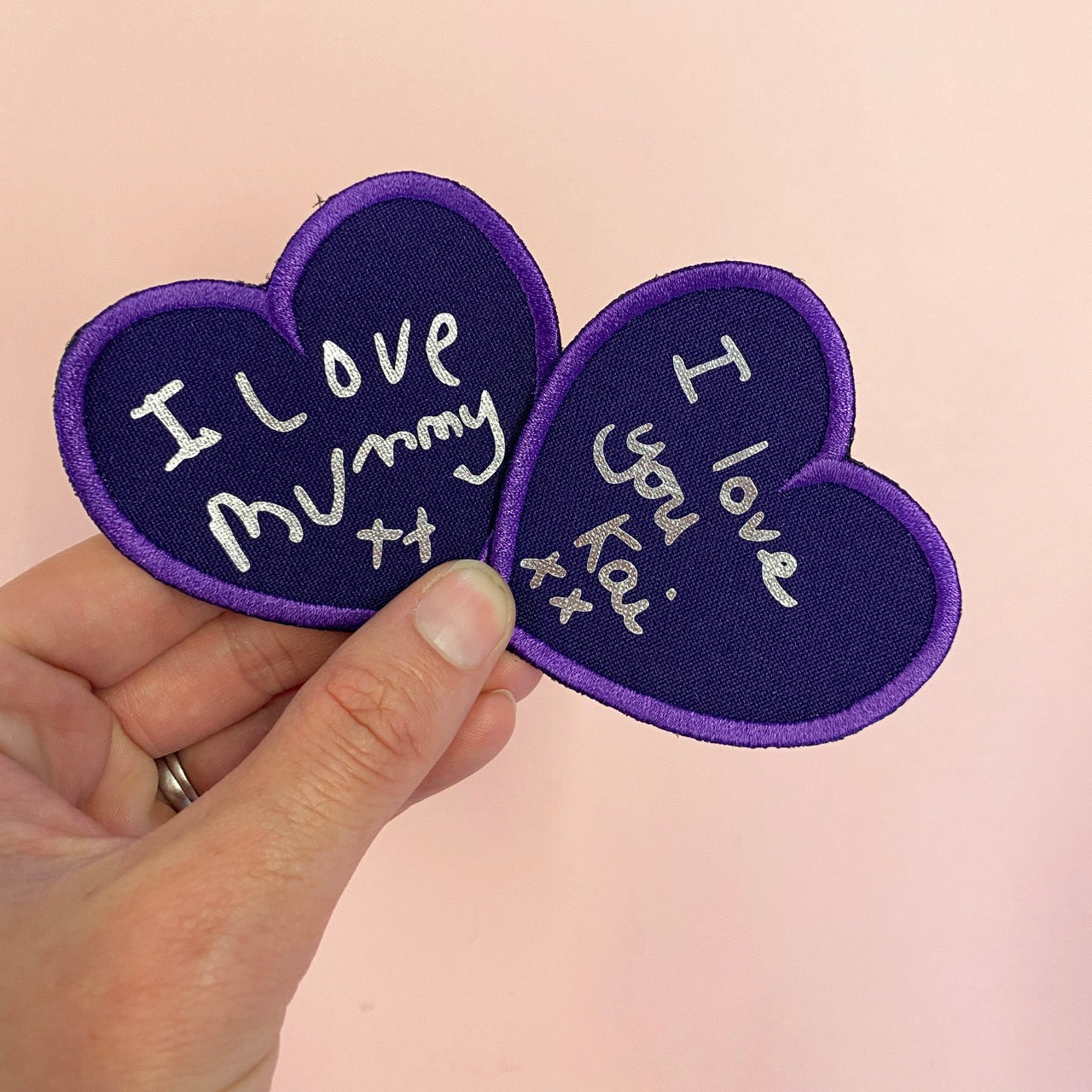 love note iron on patch