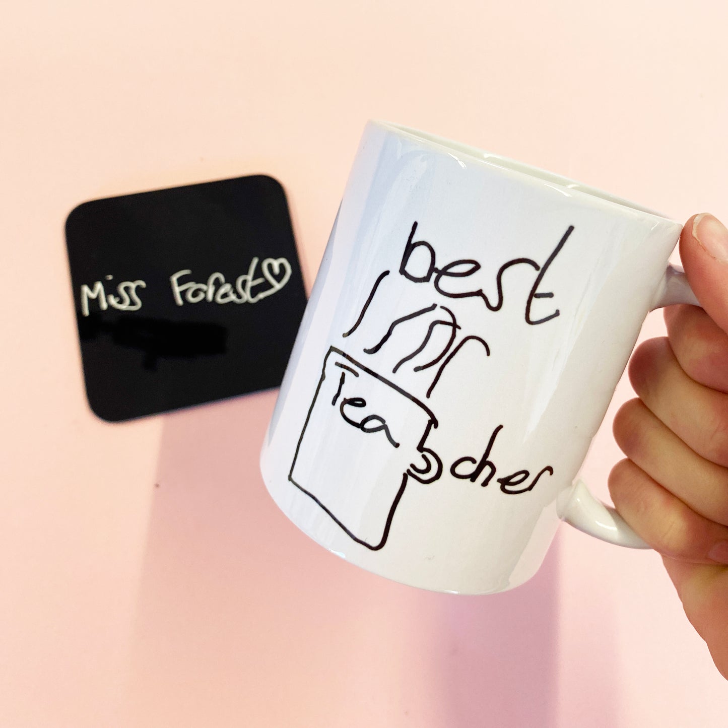 Childrens Drawing Mug & Coaster Set - Teachers