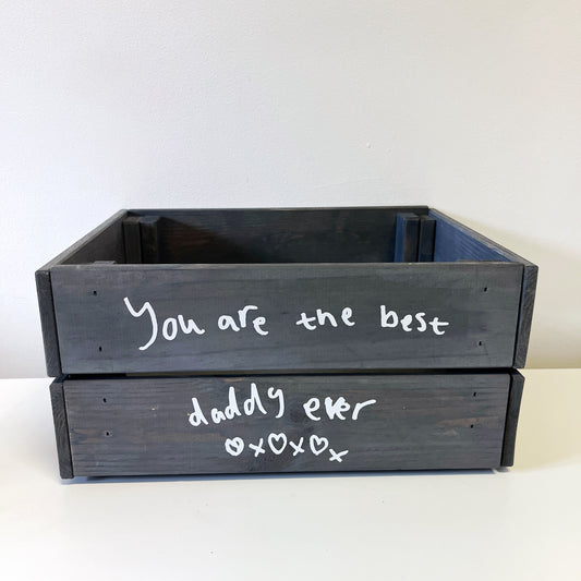Handwritten Message Fathers Day Crate