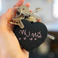 mummy personalised keyring with childs handwriting