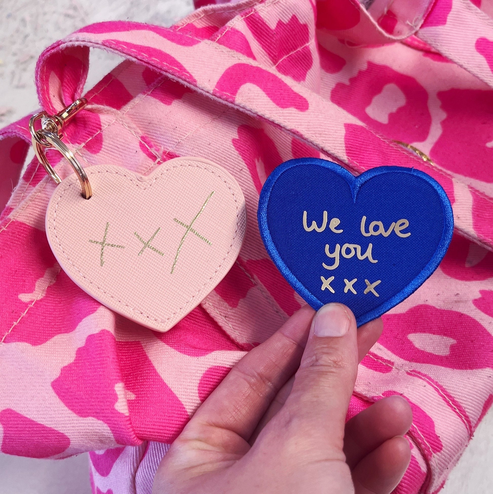 one for me one for you keyring and patch for separation anxiety