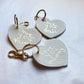 Heart-shaped keyring with engraved text 