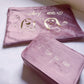 velvet jewellery box and velvet make up bag set for mummy