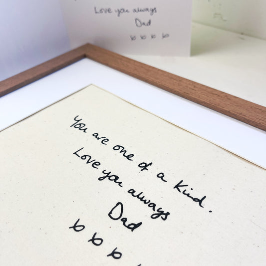 in memory fathers day dad handwriting print