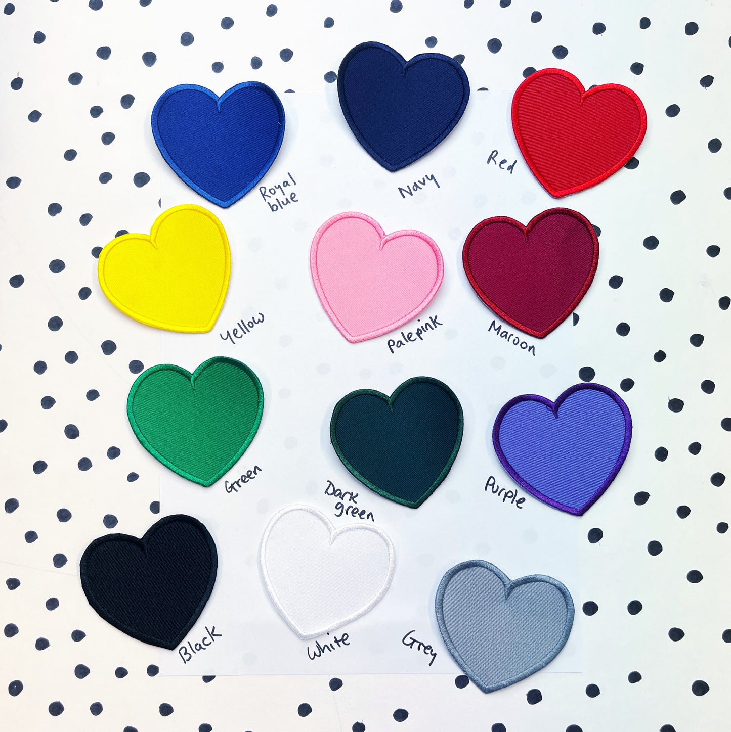 Love Note Heart Patch (your handwriting)