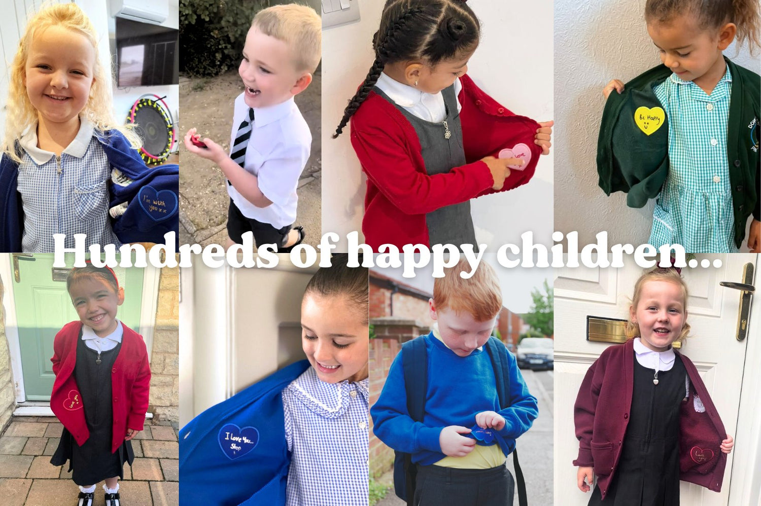 love note patches helping children starting school