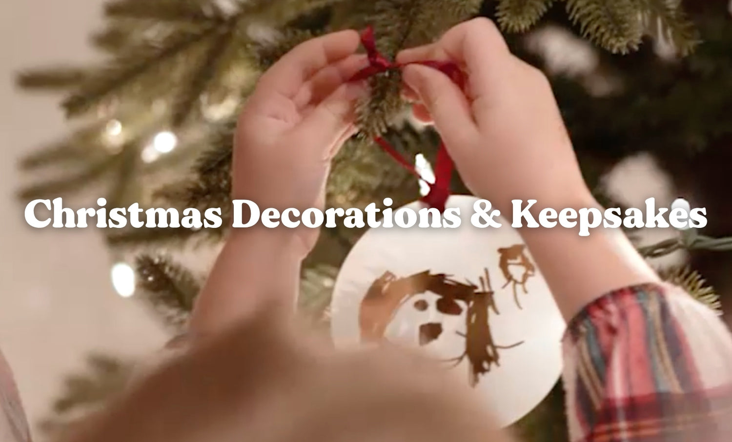 christmas decorations made with childrens own artwork