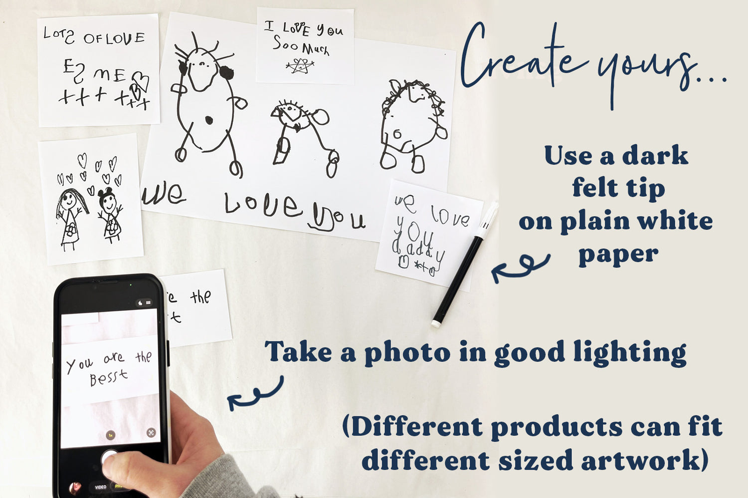 how to create your childrens drawing image