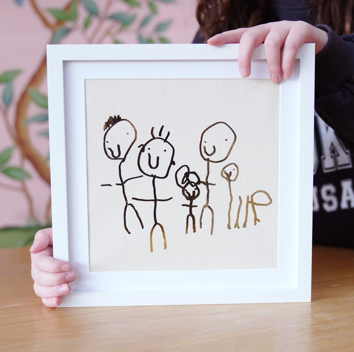 childrens drawing gift framed print - Grandparents