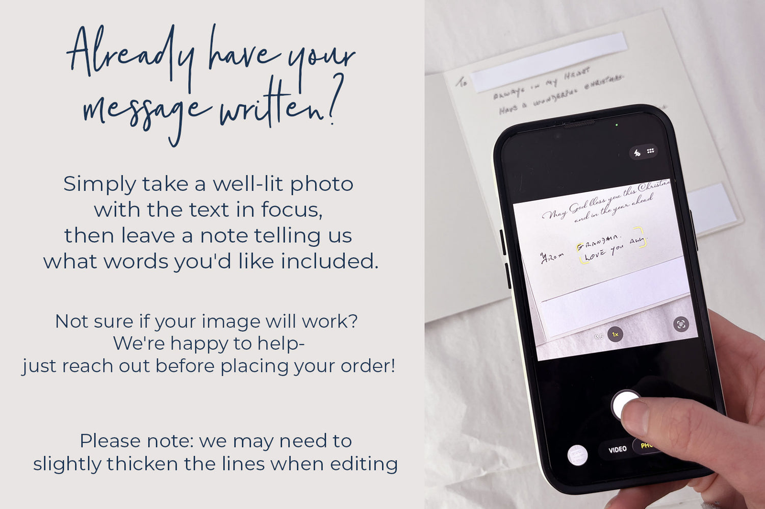 handwriting keepsake how to make your own