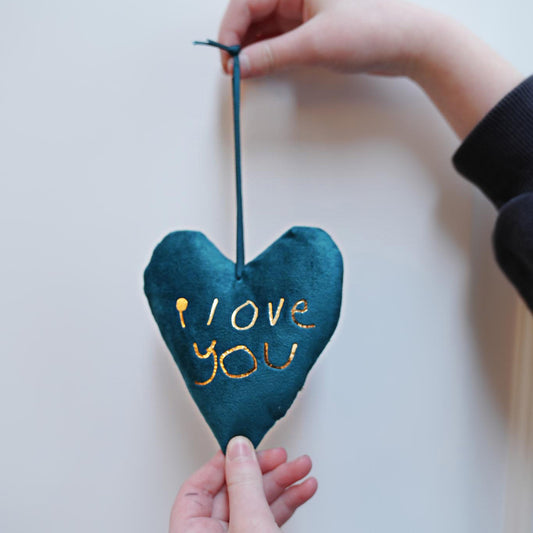 I love you handwritten heart - Little joys