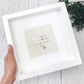 With Sympathy - In Memory -  handwriting frame