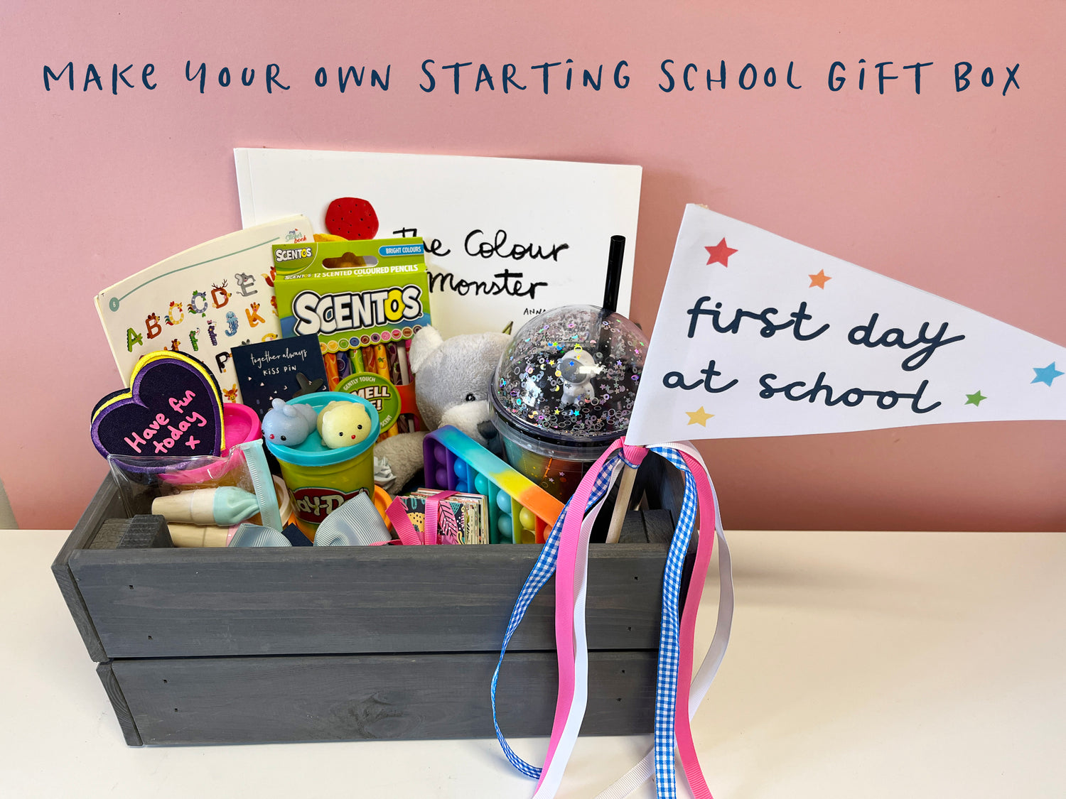 make your own starting school gift box