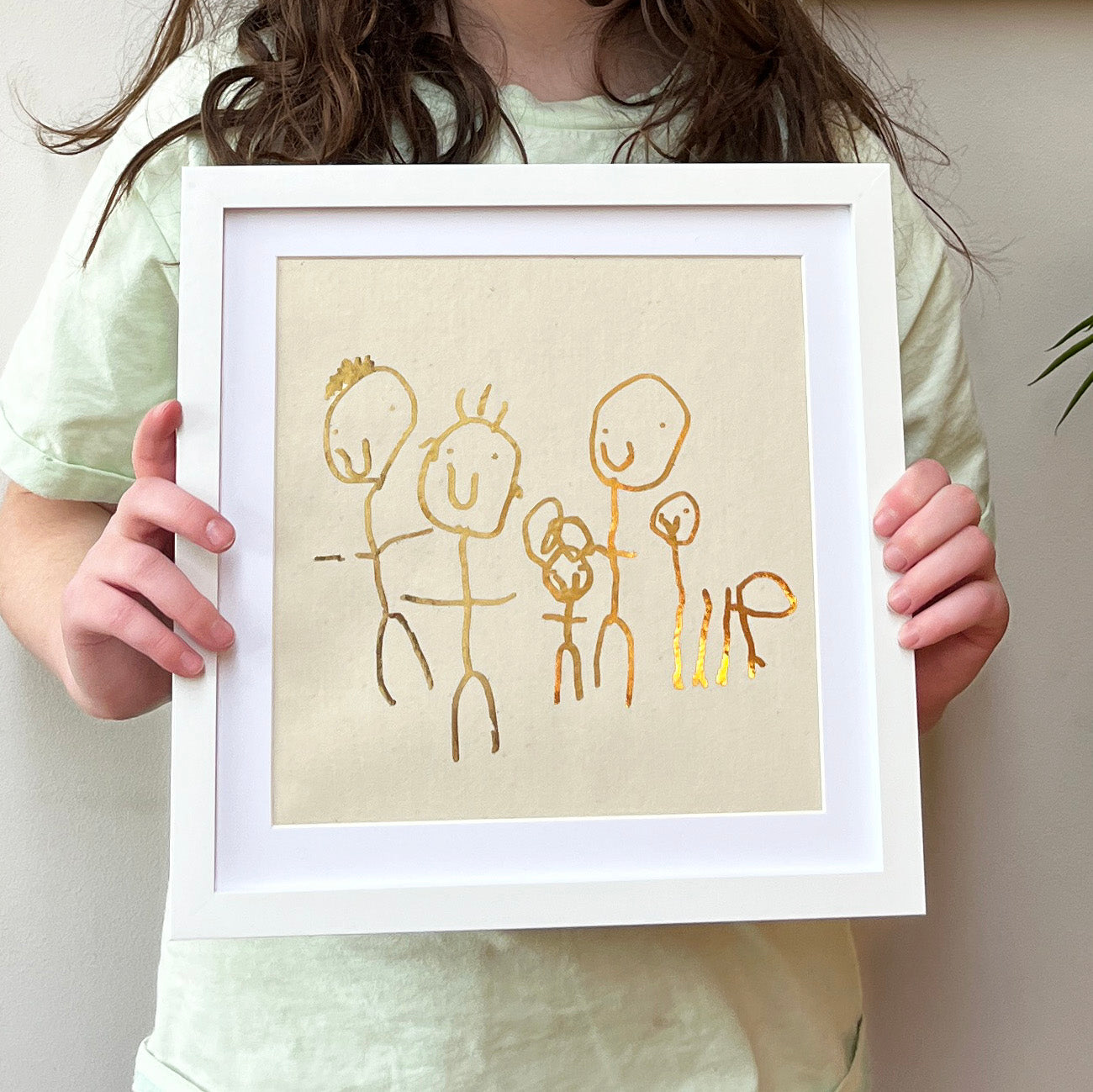 family portrait drawing keepsake