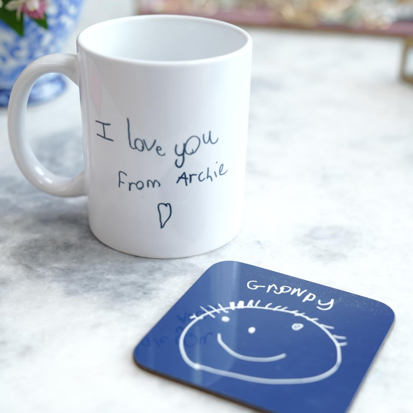 personalised childrens drawing mug - Dads