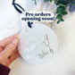 christmas bauble personalised with handwriting