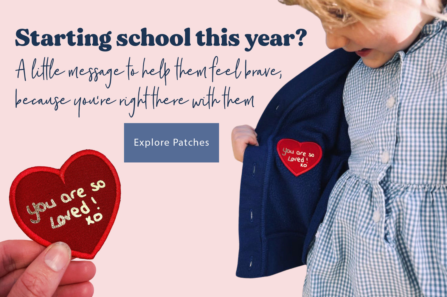starting school pocket hug