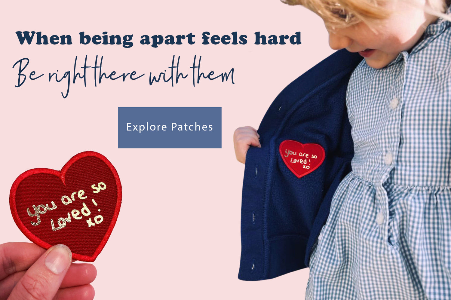 school anxiety love note patch