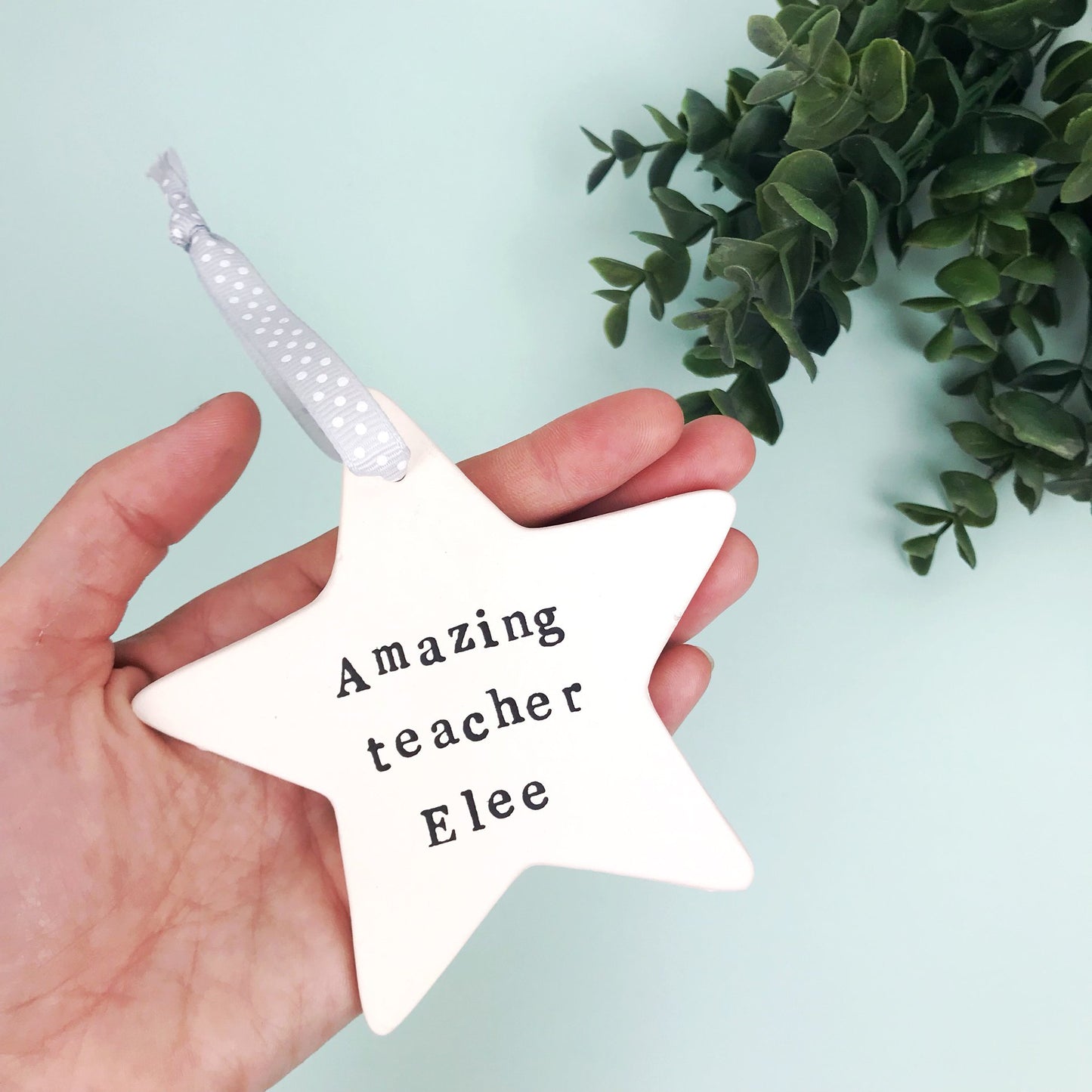 Amazing Teacher Ceramic Star Gift