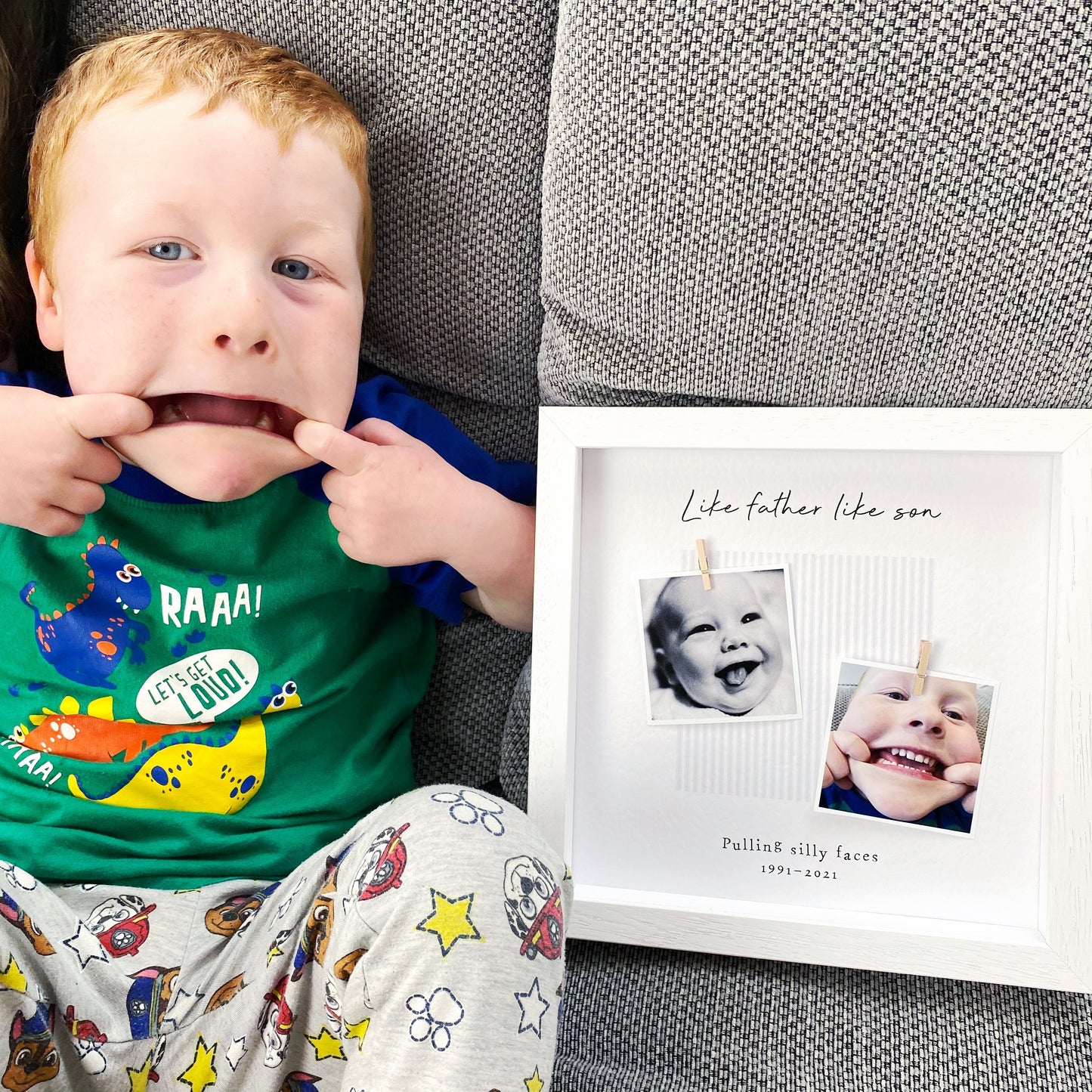 Like Father Like Son Daddy Photo Frame