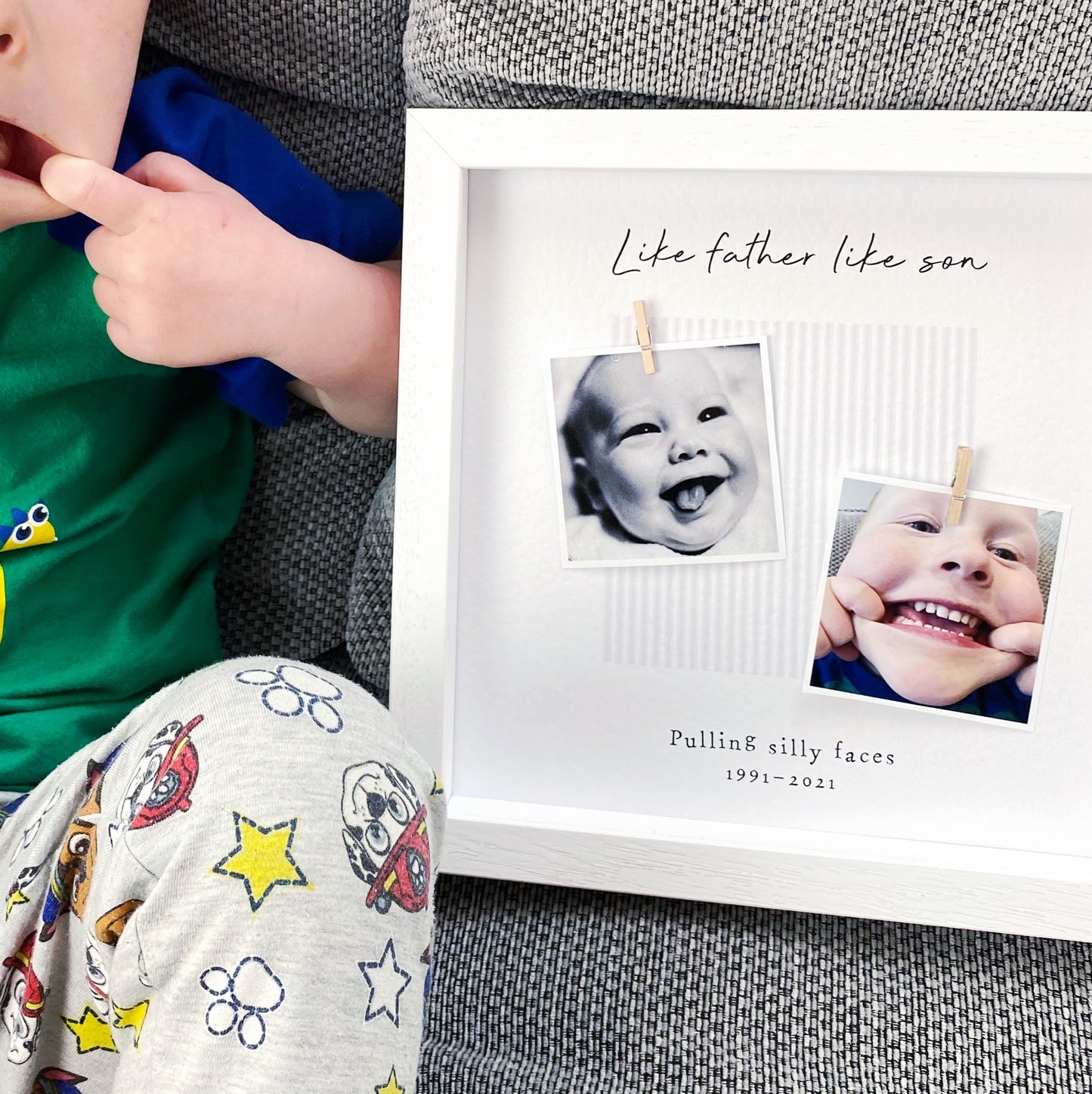 Like Father Like Son Daddy Photo Frame