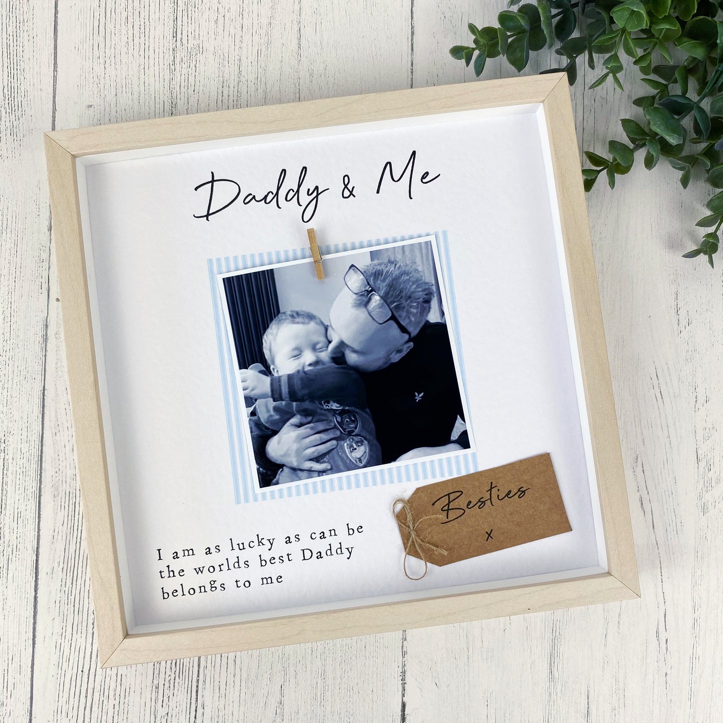 Son and Daddy Photo Frame